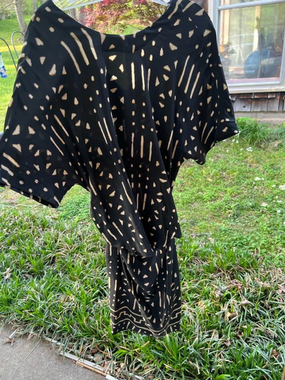 Ellen Tracy Silk Drape Dress - Picture 3 of 6